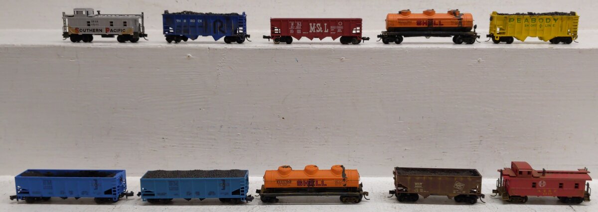 Bachmann & Other N Scale Assorted Freight Trains [10] VG