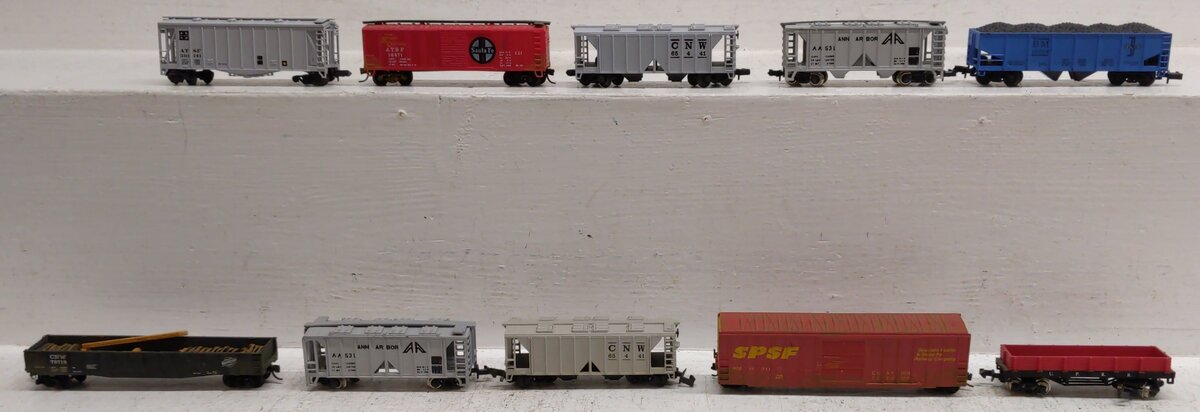 Bachmann & Other N Scale Assorted Freight Trains [10] VG