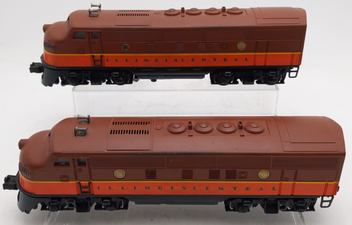 Lionel 2353 Vintage O Custom Illinois Central F-3 AA Diesel Locomotive Set #2353