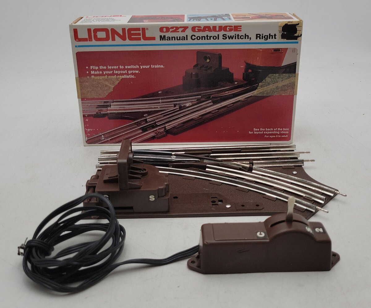 Lionel 6-5022 O27 Gauge Right Hand Manual Control Switch EX/Box