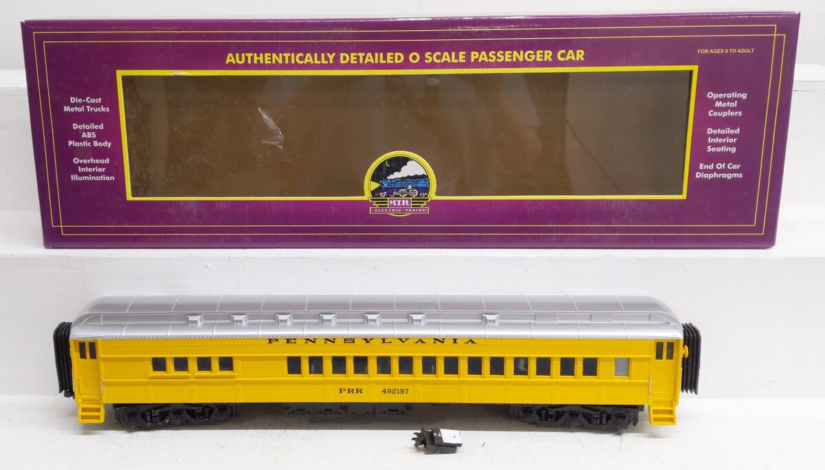 MTH 20-90005A O Gauge Pennsylvania 70' Madison Diner Pasenger Car #492197 VG/Box