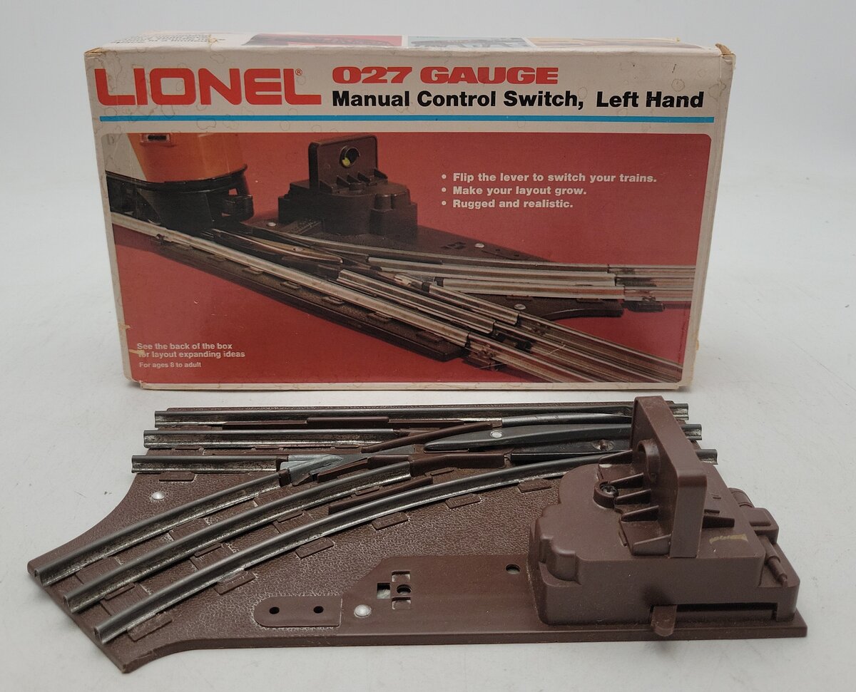 Lionel 6-5021 O27 Gauge Left Hand Manual Control Switch EX/Box