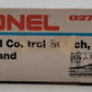 Lionel 6-5021 O27 Gauge Left Hand Manual Control Switch EX/Box