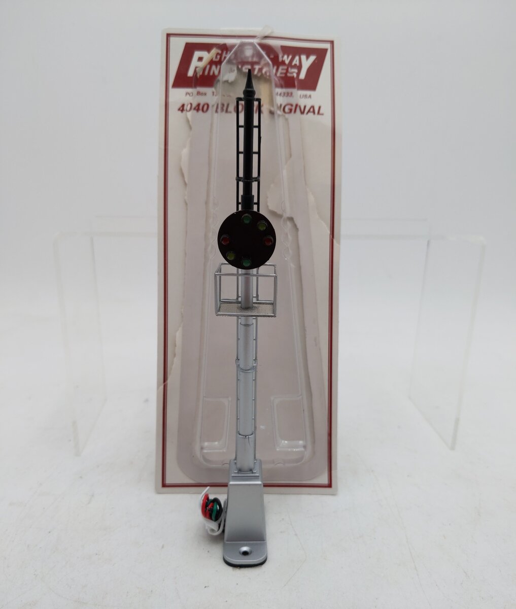 Right O' Way 4040 O Scale Block Signal w/Wiring EX/Box