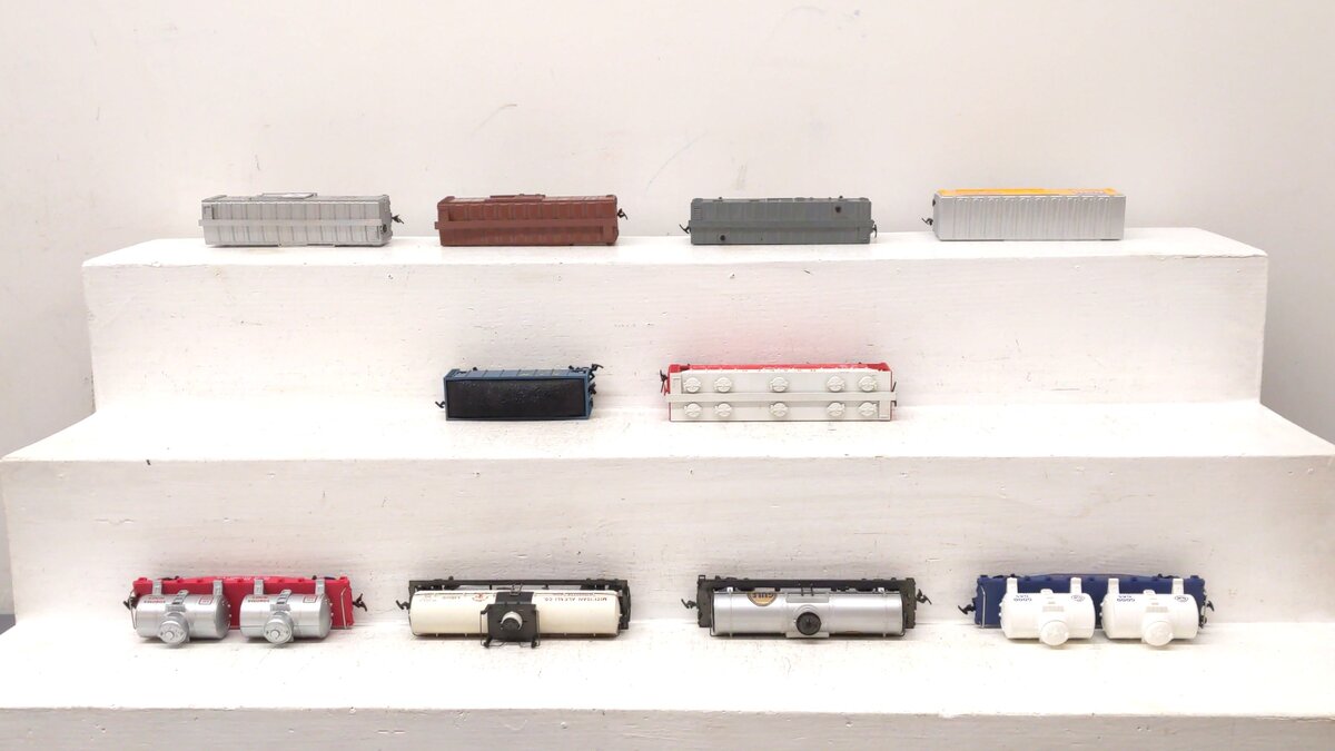 American Flyer, Bachmann, Model Power & Tyco HO Scale Assorted Freight Cars [10] EX