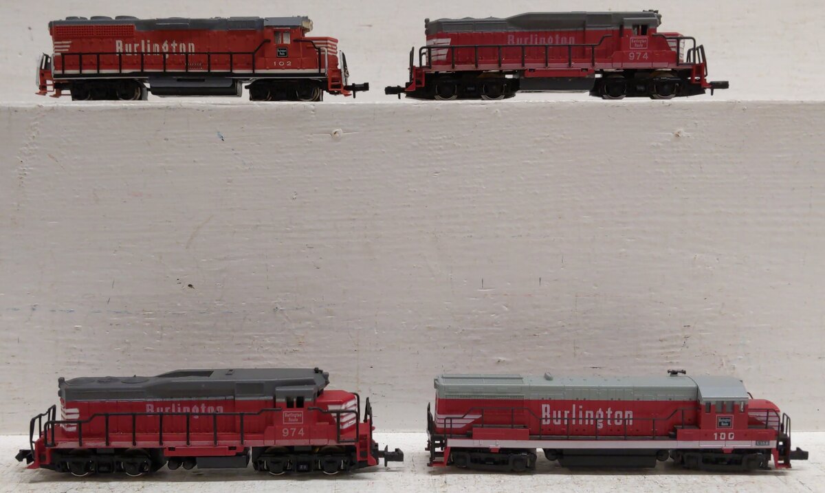 Bachmann & Other N Scale Assorted Diesel Locomotives: 974, 100, 102 [4]