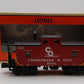 Lionel 6-27629 O Gauge Chesapeake & Ohio Northeastern Caboose #90184 EX/Box