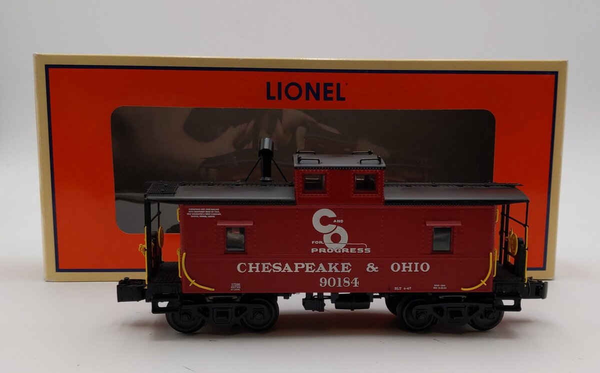 Lionel 6-27629 O Gauge Chesapeake & Ohio Northeastern Caboose #90184 EX/Box