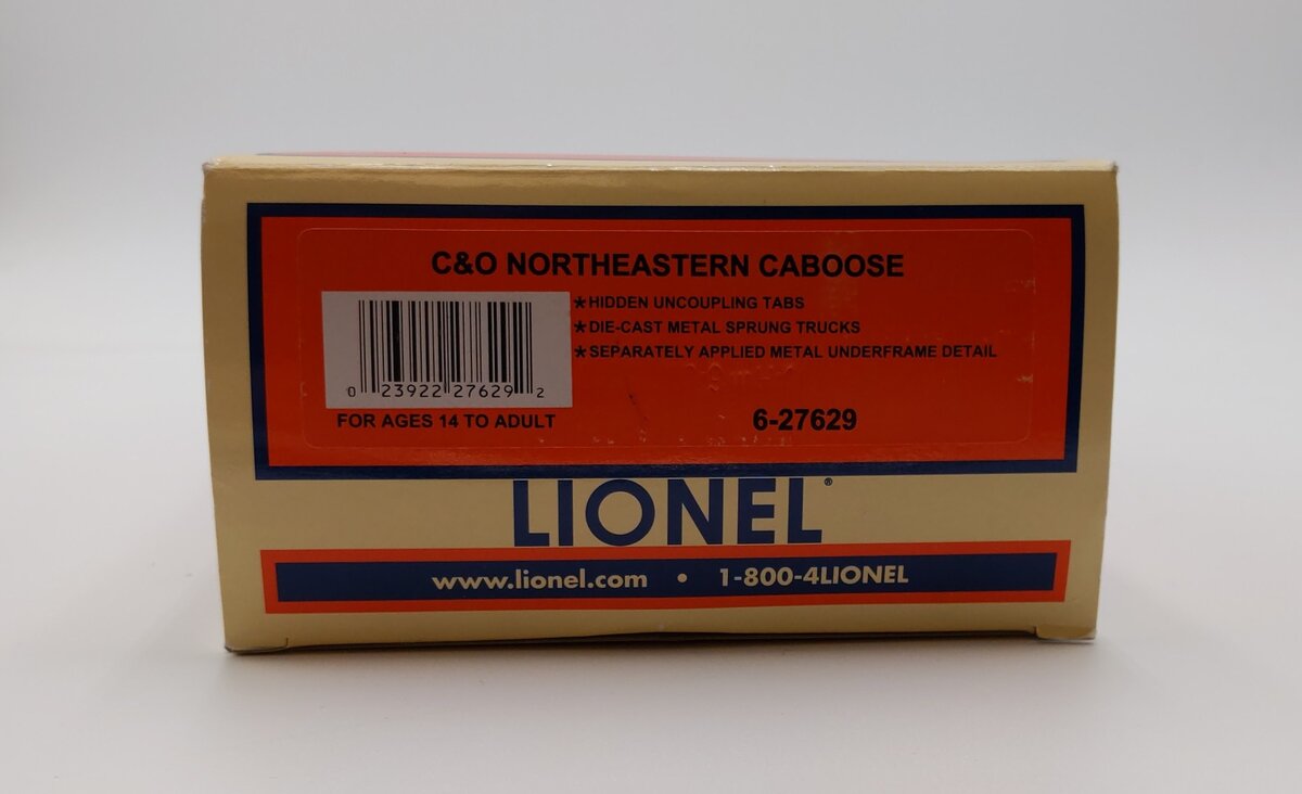 Lionel 6-27629 O Gauge Chesapeake & Ohio Northeastern Caboose #90184 EX/Box