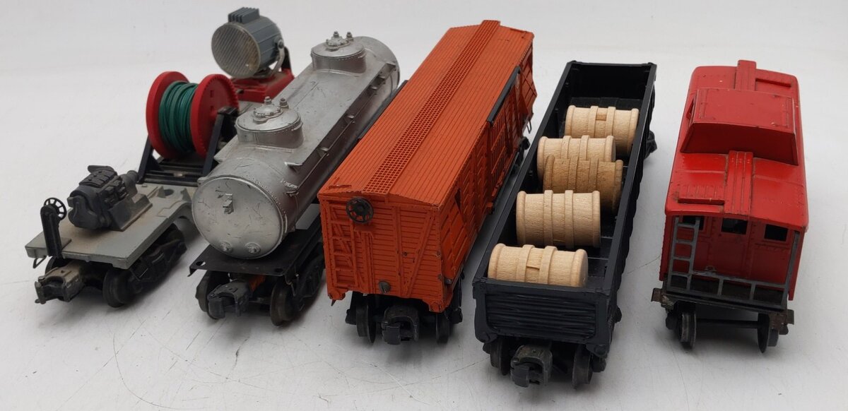 Lionel Vintage O Gauge Freight Cars #3650,2465,3656,6462,477618 [5] VG