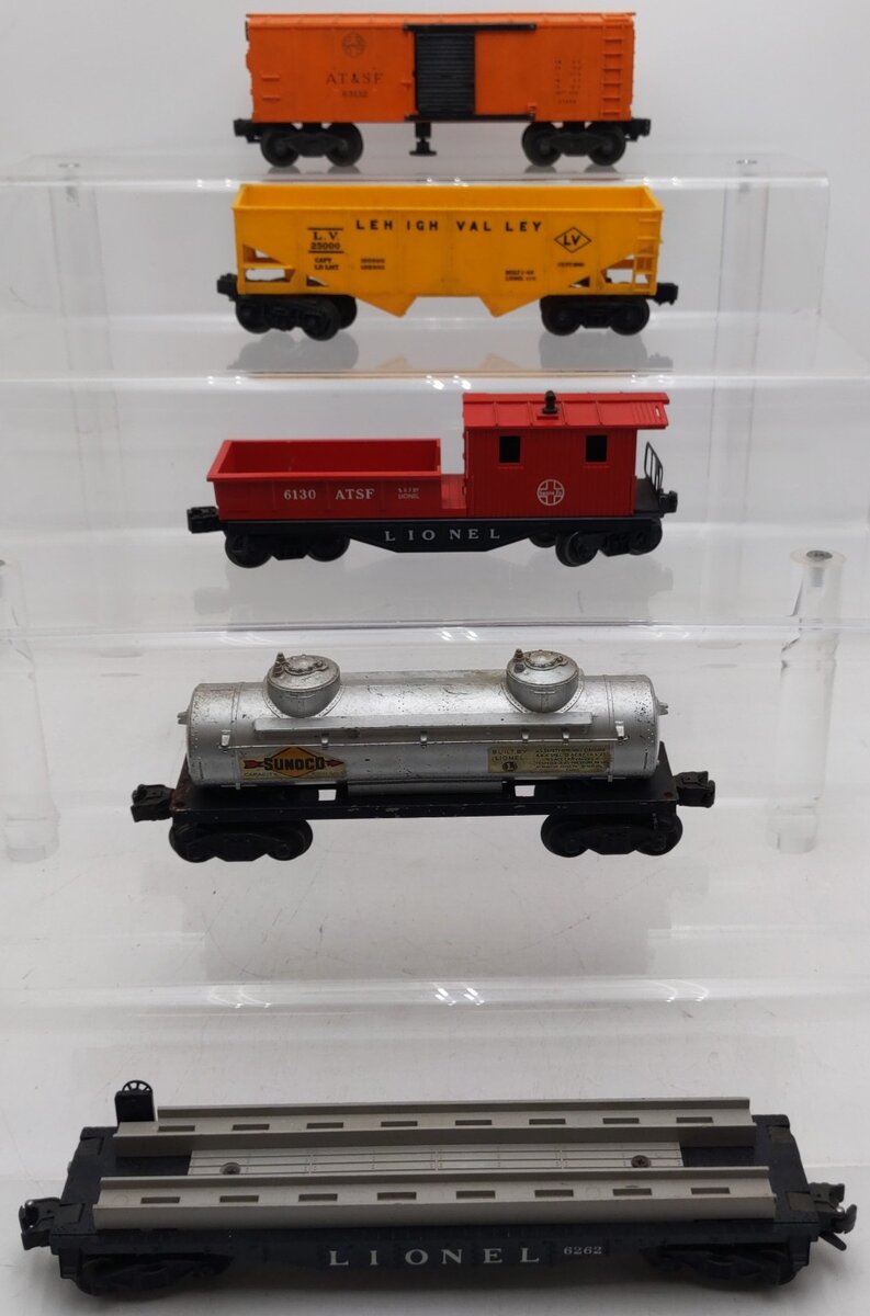 Lionel Vintage O Gauge Freight Cars #63132,25000,6130,6262,2465 [5] VG