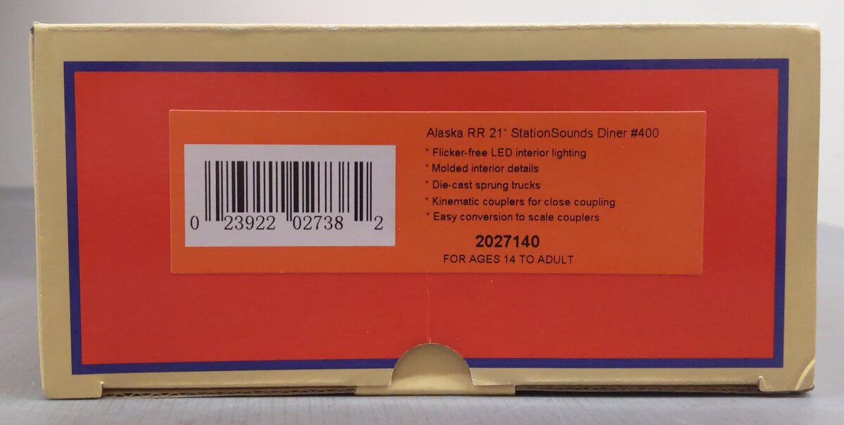 Lionel 2027140 O Gauge Alaska Railroad 21