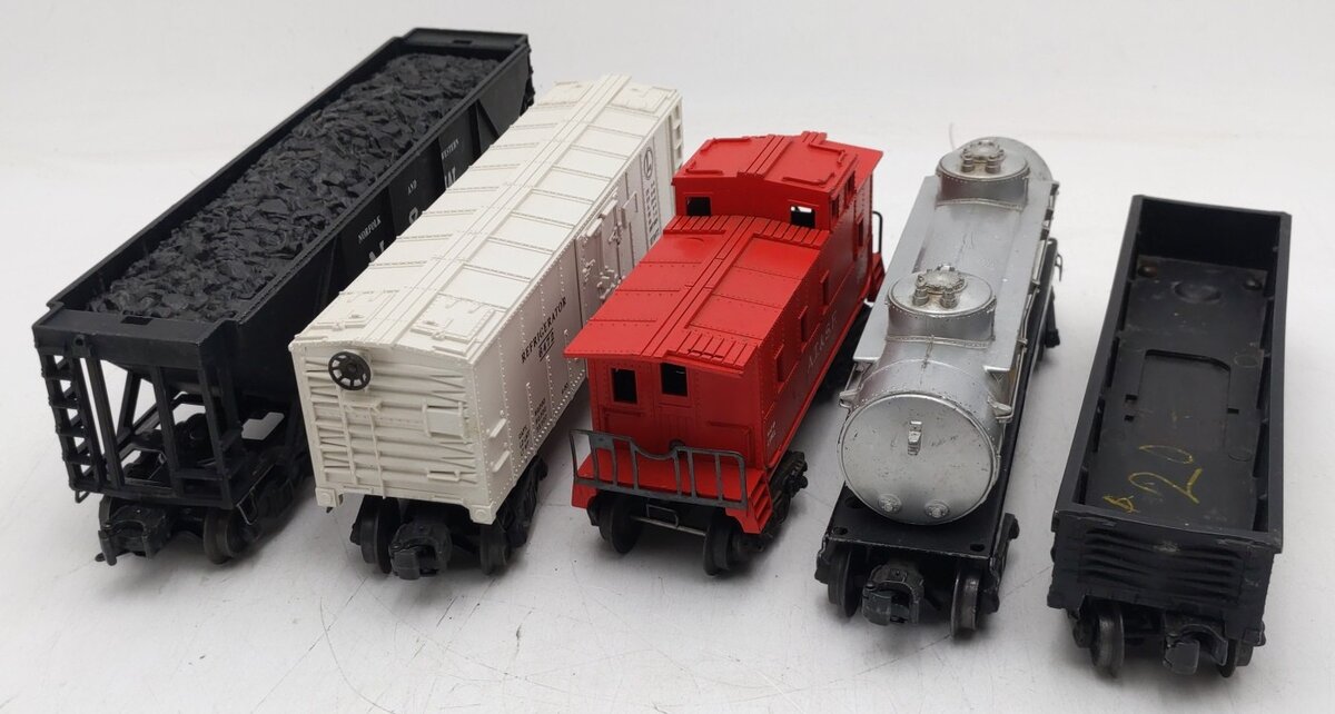 Lionel Vintage O Gauge Freight Cars #6472,546446,6465,347000,6017 [5] VG