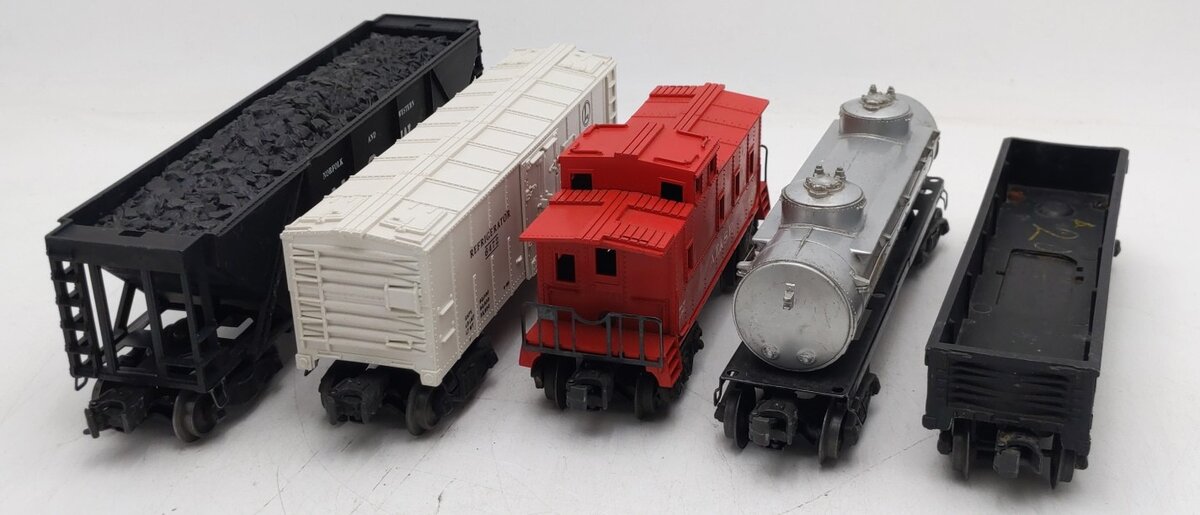 Lionel Vintage O Gauge Freight Cars #6472,546446,6465,347000,6017 [5] VG