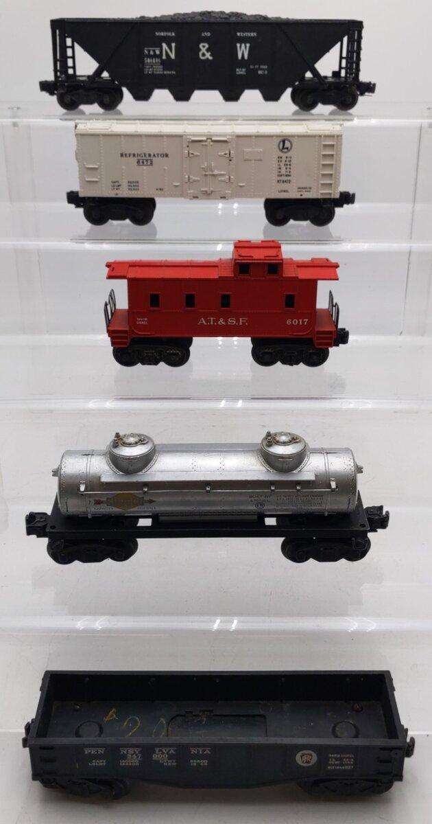 Lionel Vintage O Gauge Freight Cars #6472,546446,6465,347000,6017 [5] VG