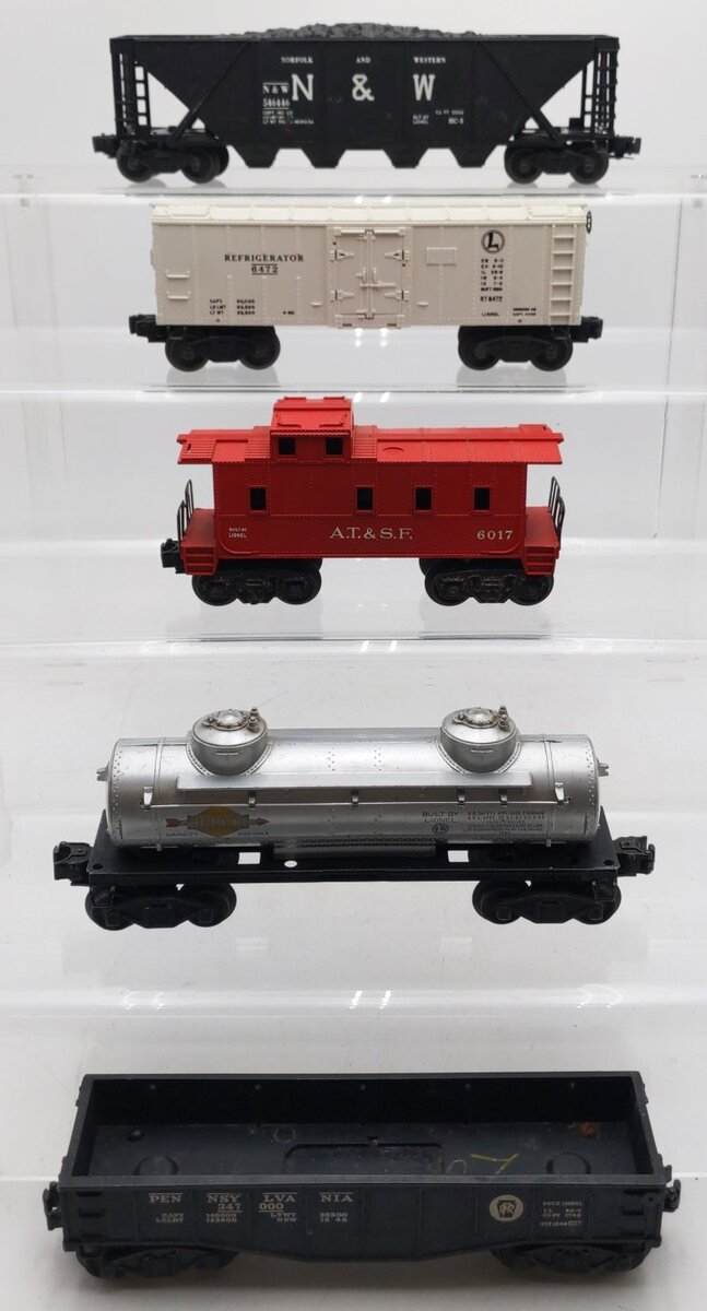Lionel Vintage O Gauge Freight Cars #6472,546446,6465,347000,6017 [5] VG