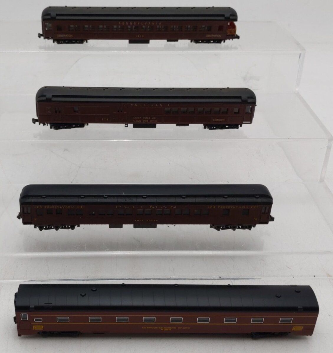 Lima, Atlas & Kato N Scale Assorted Passenger Cars: #1376, 4366, 1919 [4] EX