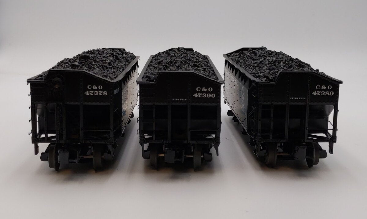 Lionel 6-27973 O Gauge Chesapeake & Ohio Scale Offset Hopper Set (Set of 3)