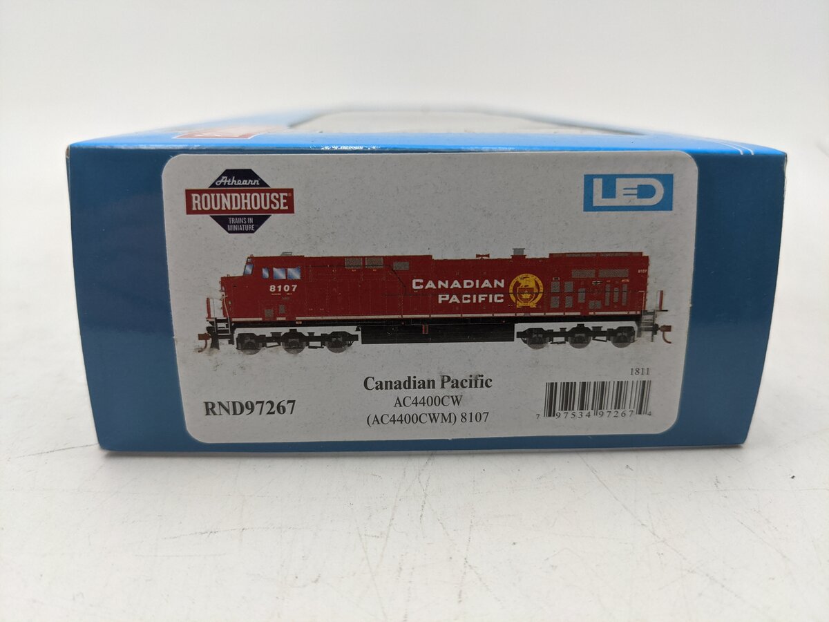 Roundhouse 97267 HO Canadian Pacific Railroad AC4400CW Diesel Locomotive #8107 EX/Box