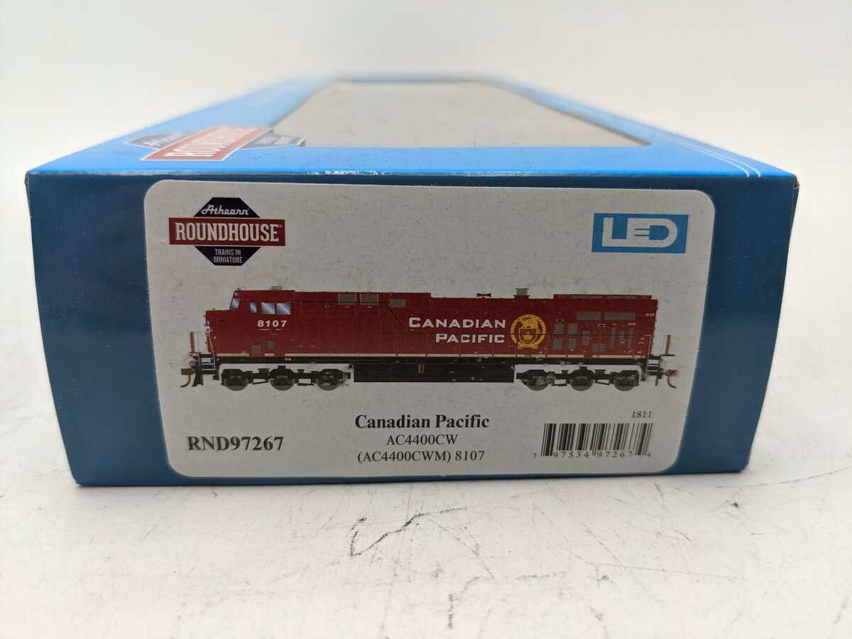 Roundhouse 97267 HO Canadian Pacific Railroad AC4400CW Diesel Locomotive #8107 EX/Box