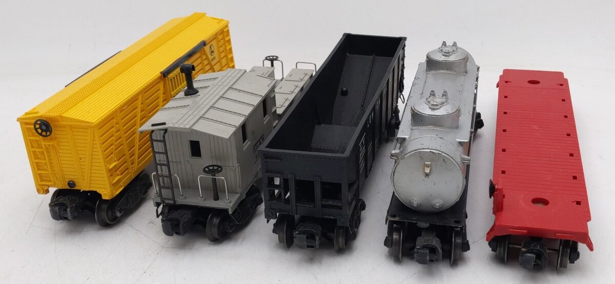 Lionel Vintage O Gauge Freight Cars #6800,6465,6419,25000,6656 [5] VG