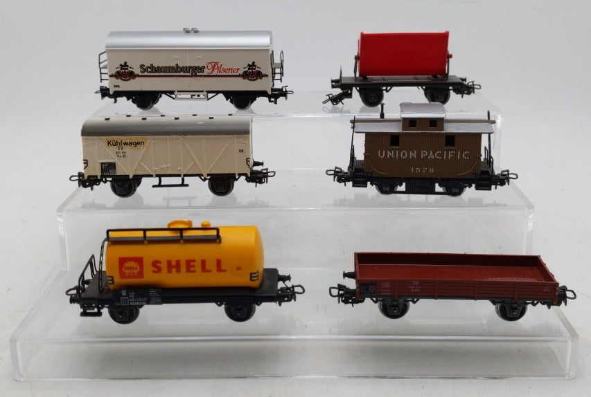 Marklin HO Scale Assorted Freight Cars [6] EX