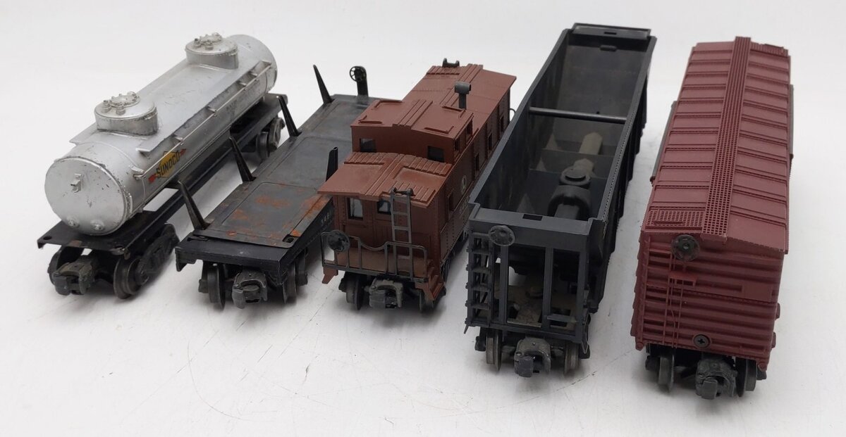 Lionel Vintage O Gauge Freight Cars #3484,3461,6465,64361,6457 [5] VG