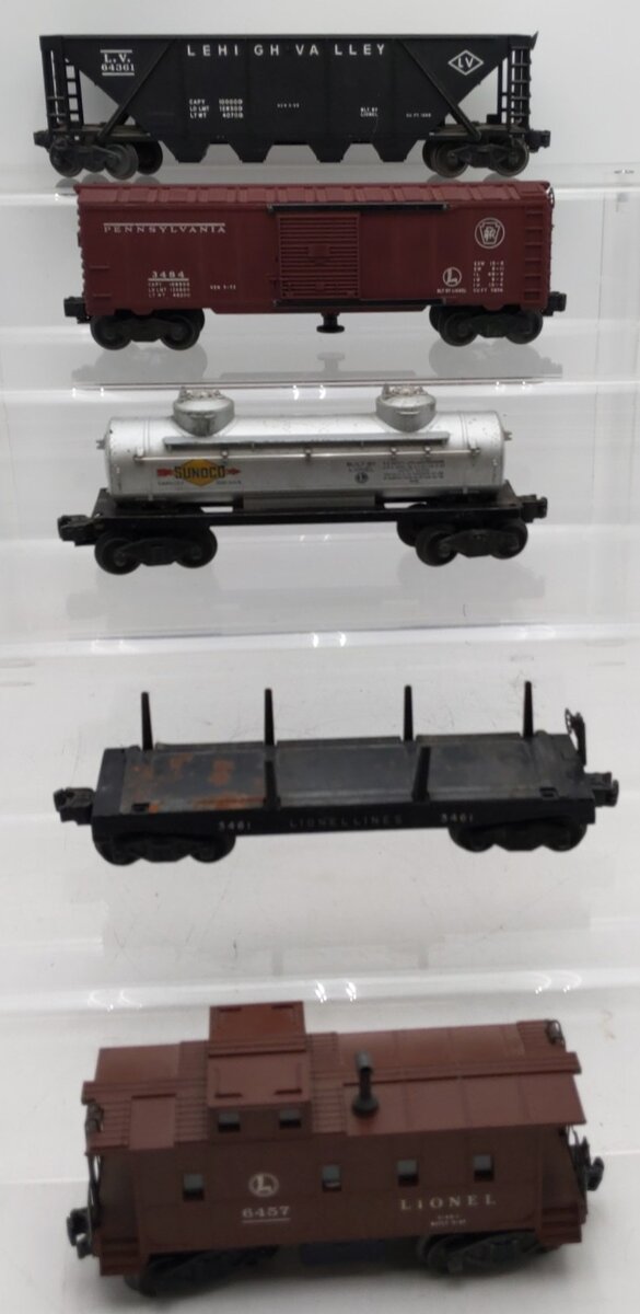 Lionel Vintage O Gauge Freight Cars #3484,3461,6465,64361,6457 [5] VG
