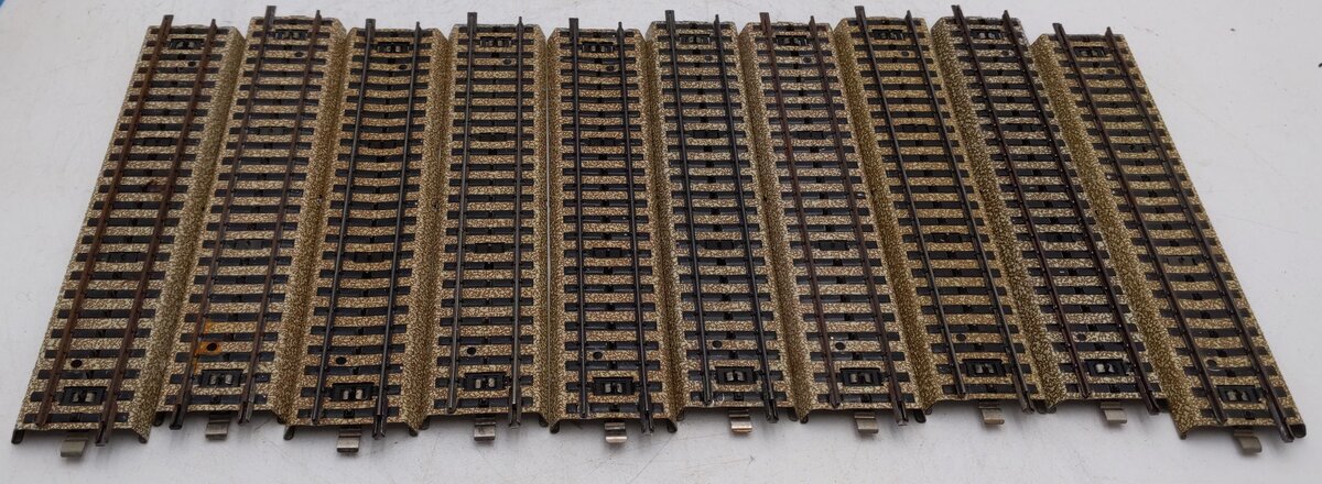 Marklin 5106 HO M Track Metal Straight Track (Box of 10) VG/Box
