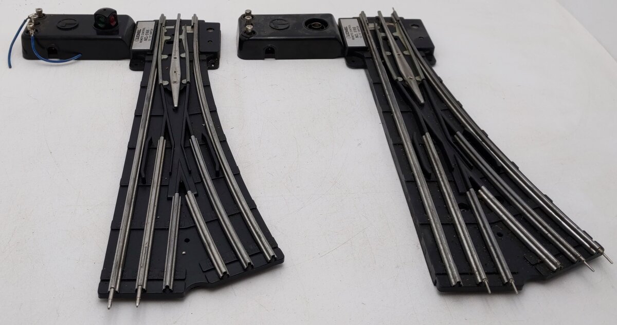 Lionel 6-5166 O Gauge Left Hand O72 Remote Switch/Turnout (Pair of 2) VG