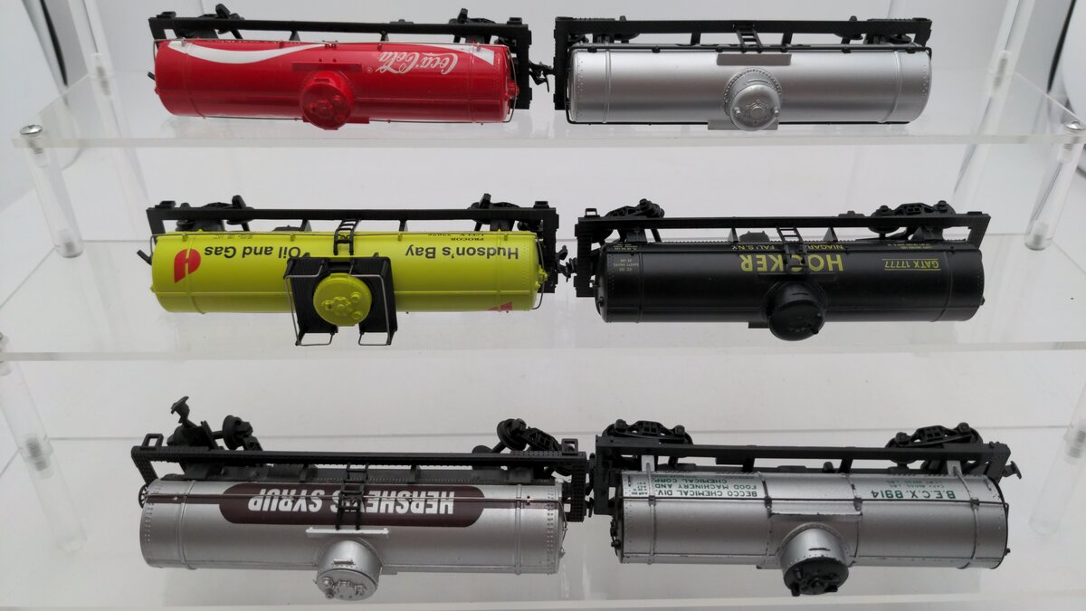 Tyco, Bachmann & Varney HO Scale Assorted Single Dome Tank Cars: 8914, 6305 [6] VG