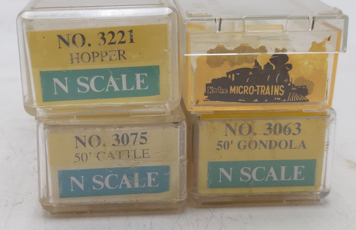Model Power & Micro-Trains N Scale Freight Cars: #711, 508, 4327, 63290 [4] EX/Box