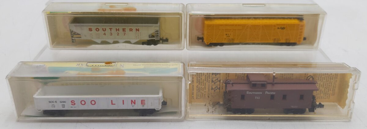 Model Power & Micro-Trains N Scale Freight Cars: #711, 508, 4327, 63290 [4] EX/Box