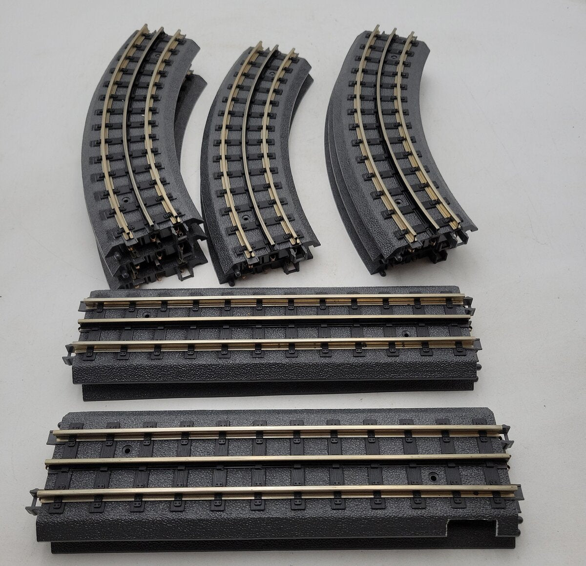 MTH 40-1001 & 40-1002 O Scale RealTrax Hollow Rails Track Sections [11] EX