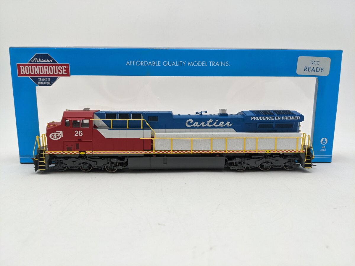 Roundhouse 97260 HO Scale Quebec Cartier Mining AC4400CW Diesel Locomotive #26 EX/Box