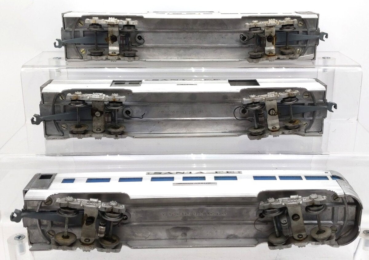 American Models Vintage O Gauge Santa Fe Passenger Cars  [3] VG