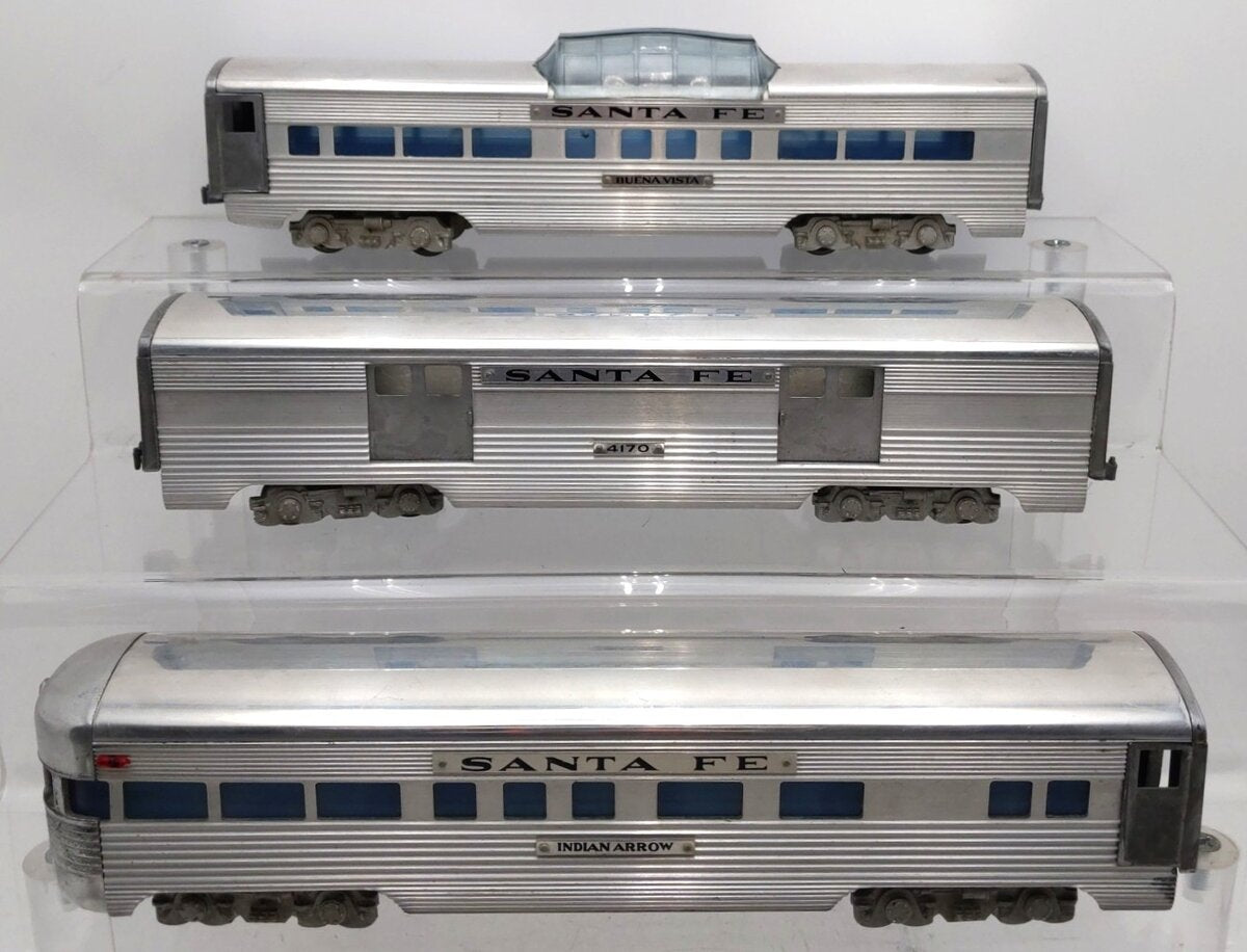 American Models Vintage O Gauge Santa Fe Passenger Cars  [3] VG