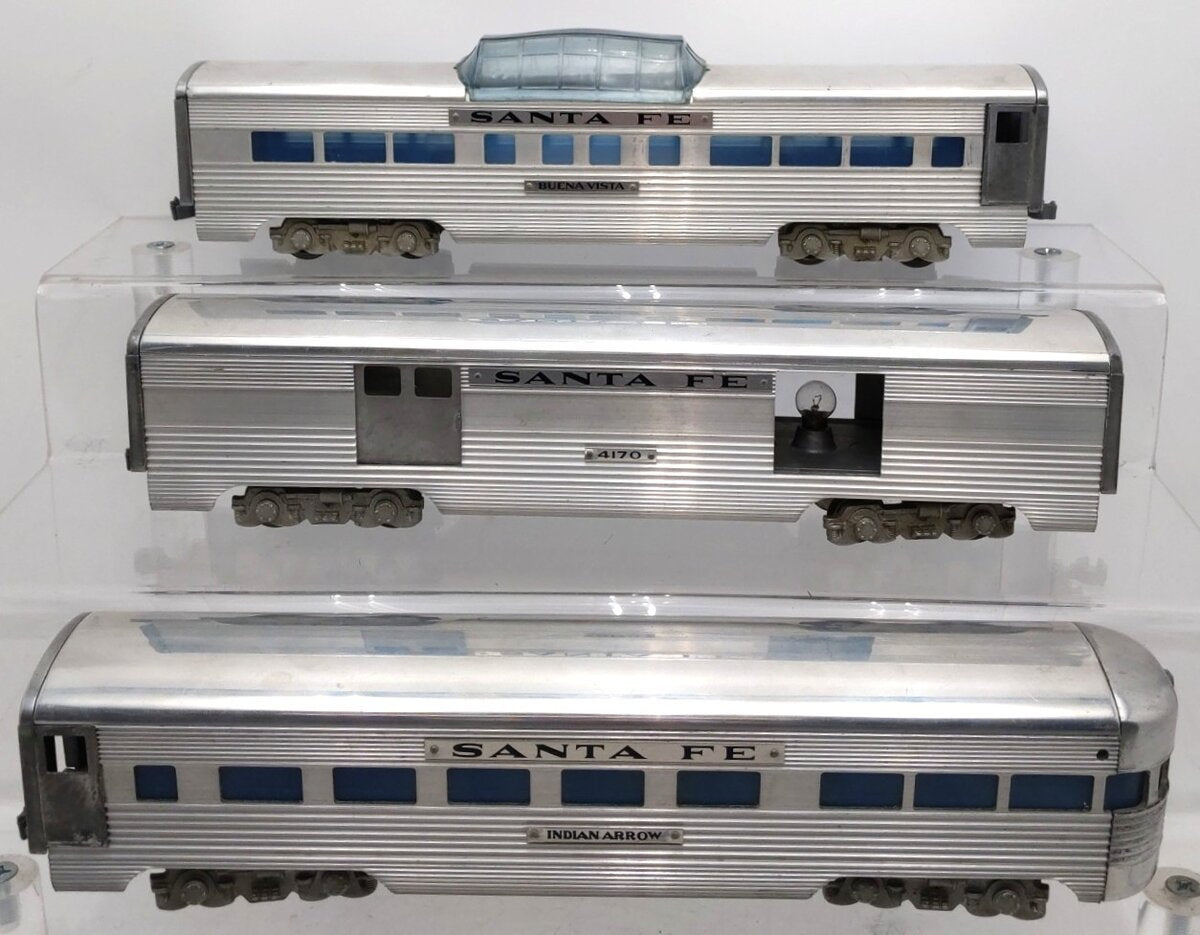 American Models Vintage O Gauge Santa Fe Passenger Cars  [3] VG