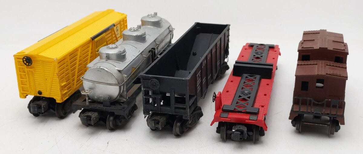 Lionel Vintage O Gauge Freight Cars #3460,25000,6415,6656,6017 [5] VG