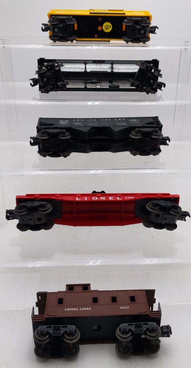 Lionel Vintage O Gauge Freight Cars #3460,25000,6415,6656,6017 [5] VG