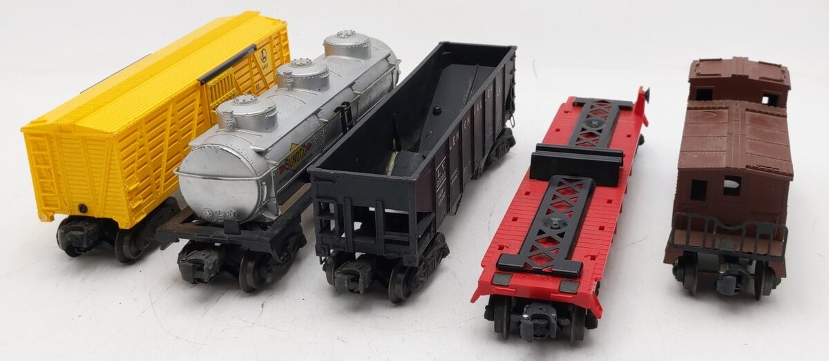 Lionel Vintage O Gauge Freight Cars #3460,25000,6415,6656,6017 [5] VG