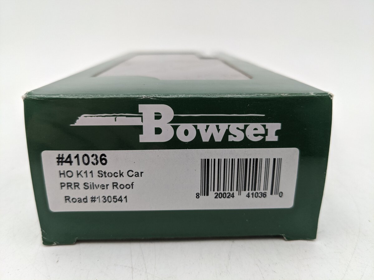 Bowser 41036 HO Pennsylvania Railroad Class K11 Stock Car #130541 EX/Box