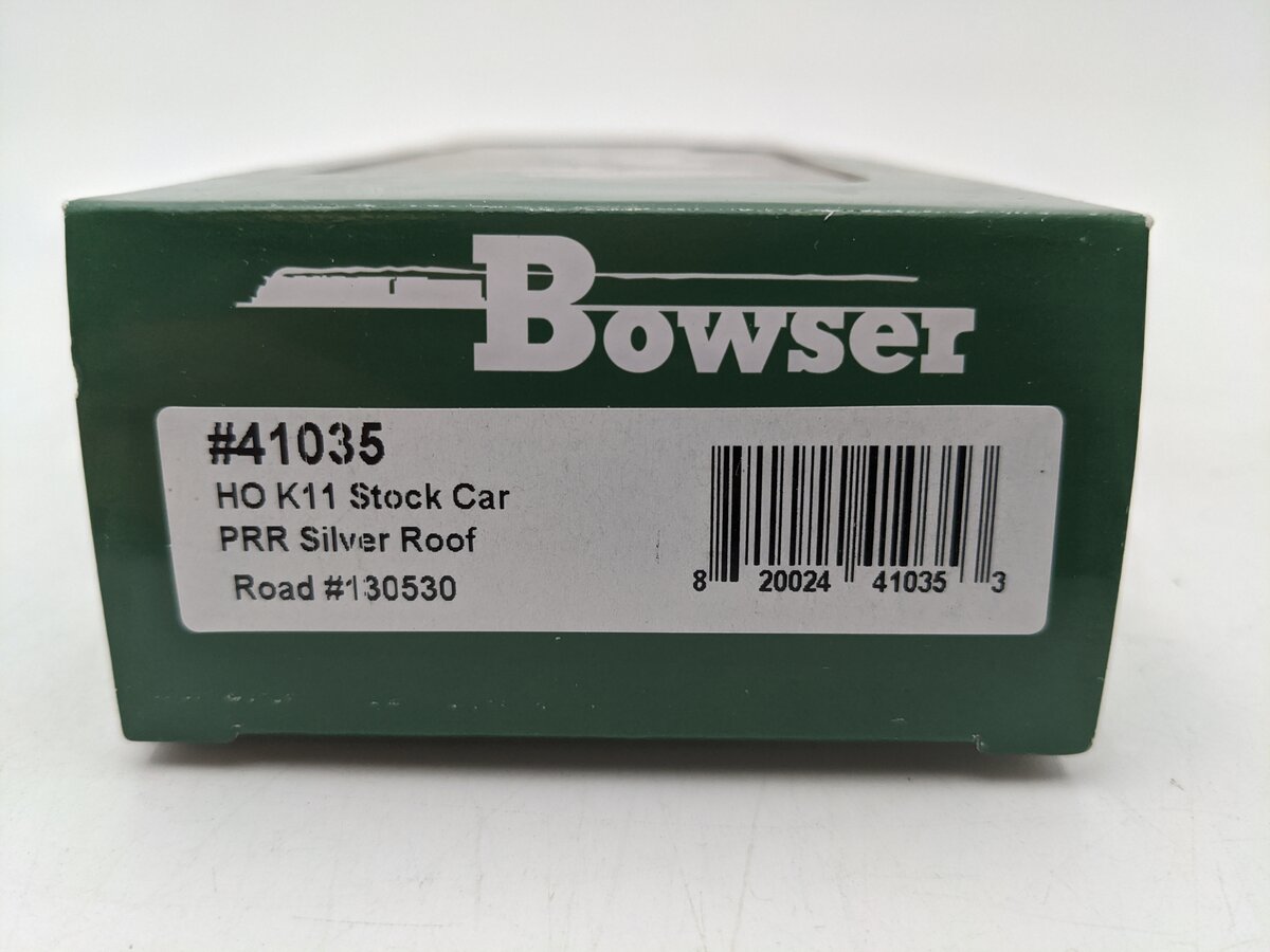 Bowser 41035 HO Pennsylvania Railroad Class K11 Stock Car #130530 EX/Box