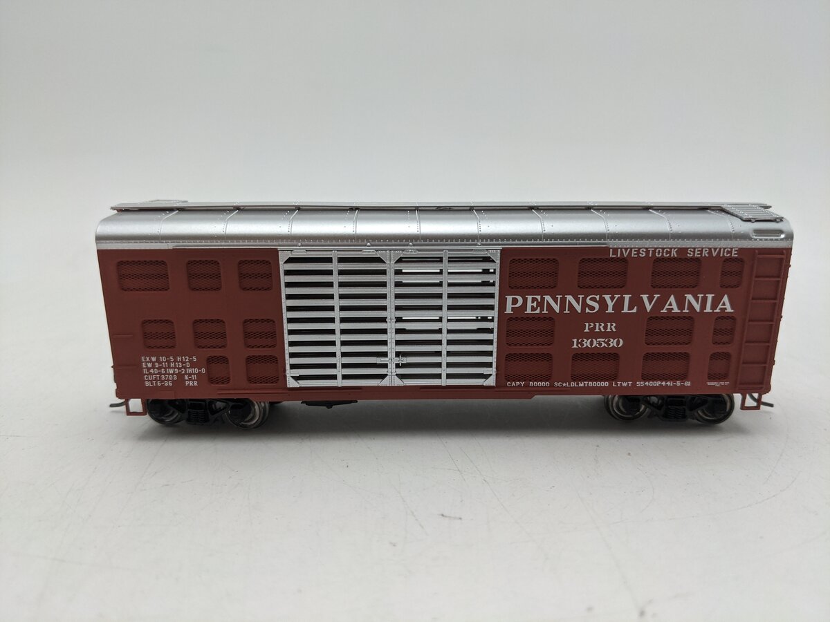 Bowser 41035 HO Pennsylvania Railroad Class K11 Stock Car #130530 EX/Box