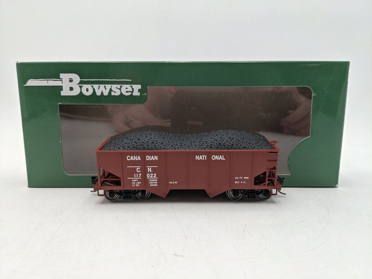 Bowser 41141 HO Canadian National PRR Class GLa 2-Bay Open Hopper #117022 LN/Box