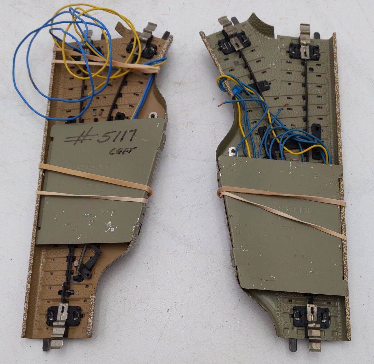 Marklin 5117 Marklin 5118 and 5119 M Track Switches (Pair) VG