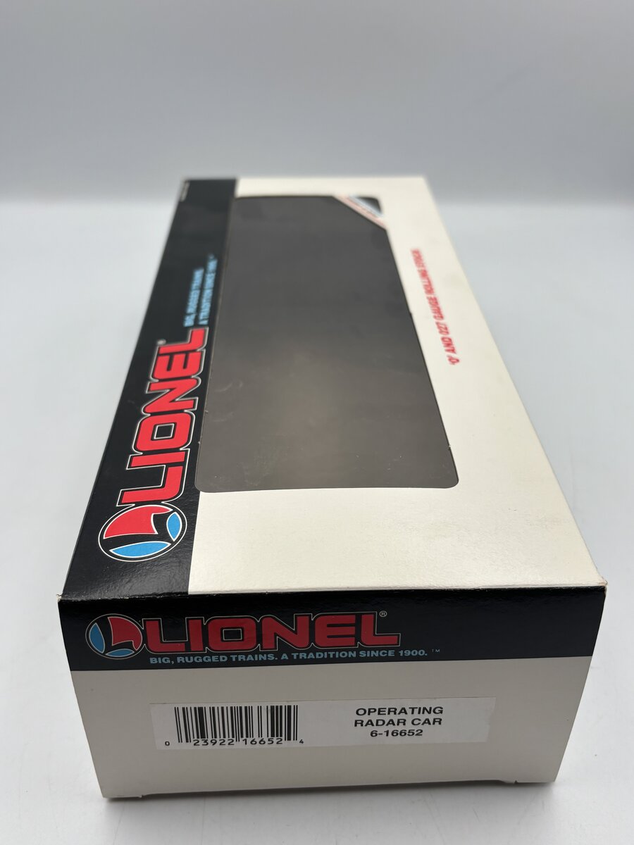 Lionel 6-16652 O Gauge Operating Radar Car EX/Box
