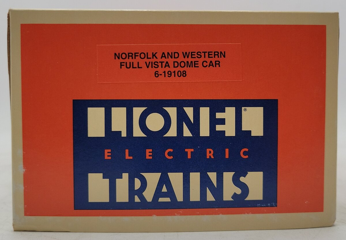 Lionel 6-19108 O Gauge Norfolk & Western "Monte Santo" Full Vista Dome Car #576 LN/Box