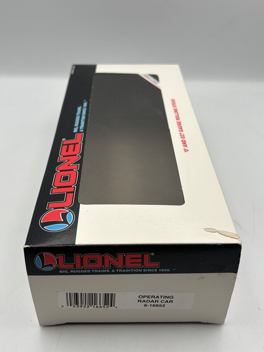 Lionel 6-16652 O Gauge Operating Radar Car EX/Box