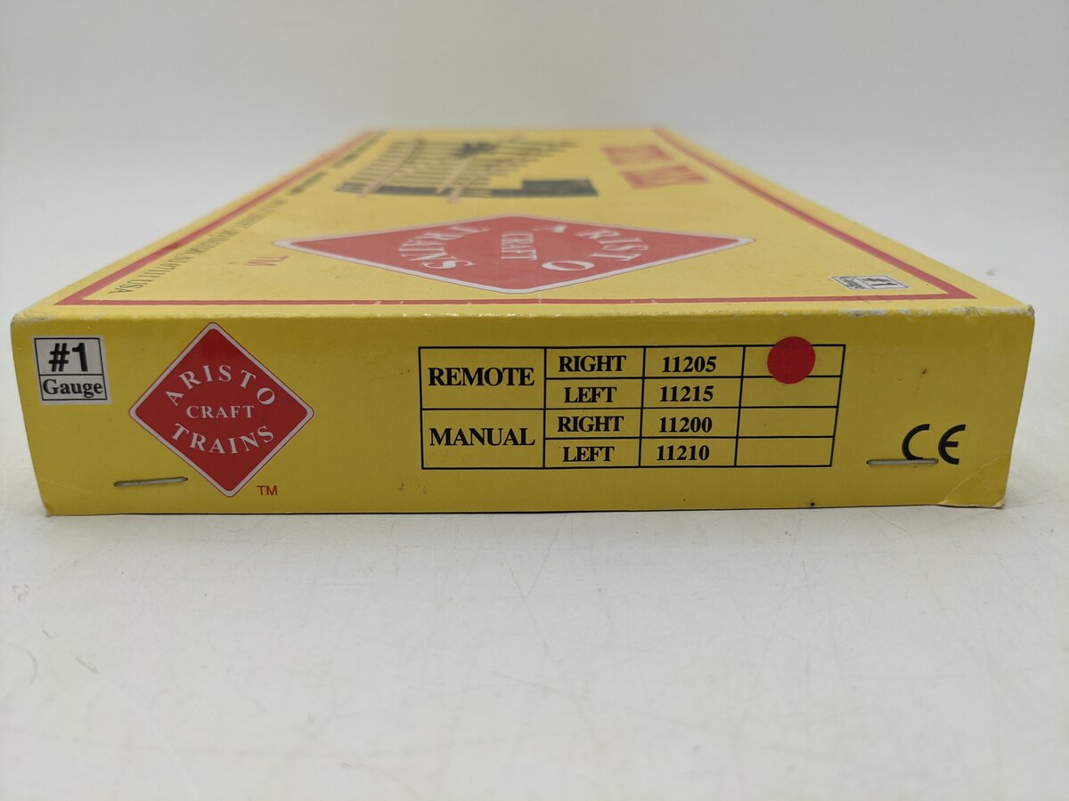 Aristo-Craft 11205 G Euro Brass Right Hand Remote Switch Turnout EX/Box